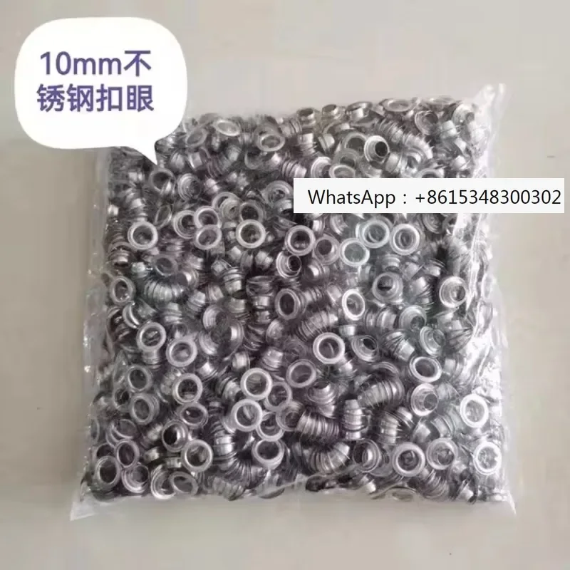 Semi auto punching machine use Flex banner KT board grommets eyelets