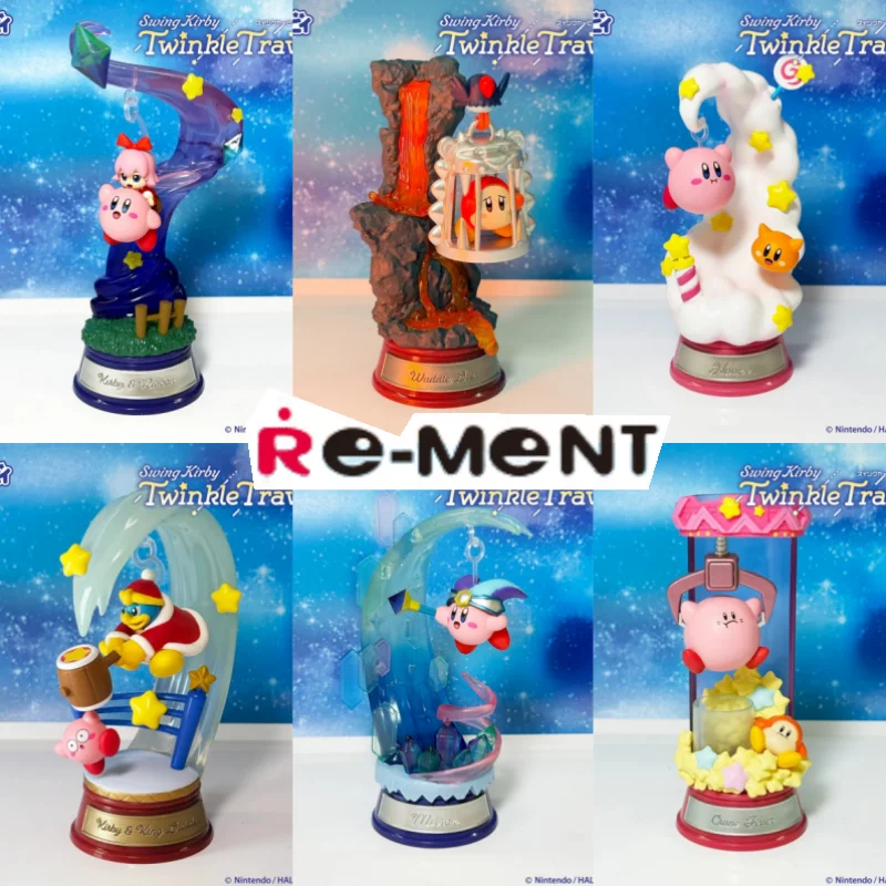 

Подлинная Re-Ment Swing Kirby Swing, миниатюрная сцена, модель, фигурка, трендовая коллекция игрушек, украшение, кукла, настольный аниме, подарок на день рождения