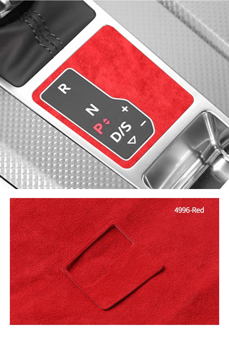 Für Audi C8 A6 A7 S6 S7 Sport Auto Ändern Getriebe Panel Rahmen Trim Aufkleber Aus Alcantara Innen Tuning Zubehör – Detail 9