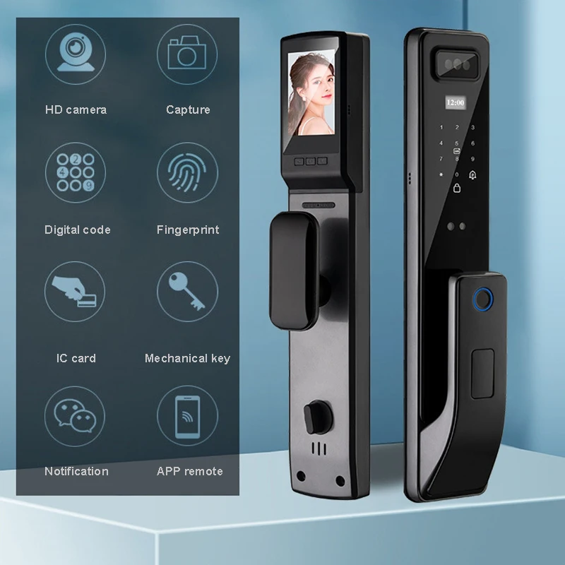 The Smart Door Lock Has Built-in 3d Face Recognition Function and Can Be Connected To WiFi for Remote Control