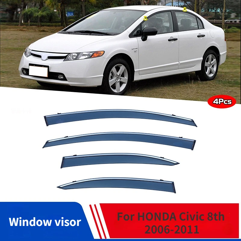 

Козырёк на окна и дверь для HONDA Civic 8 2006-2011