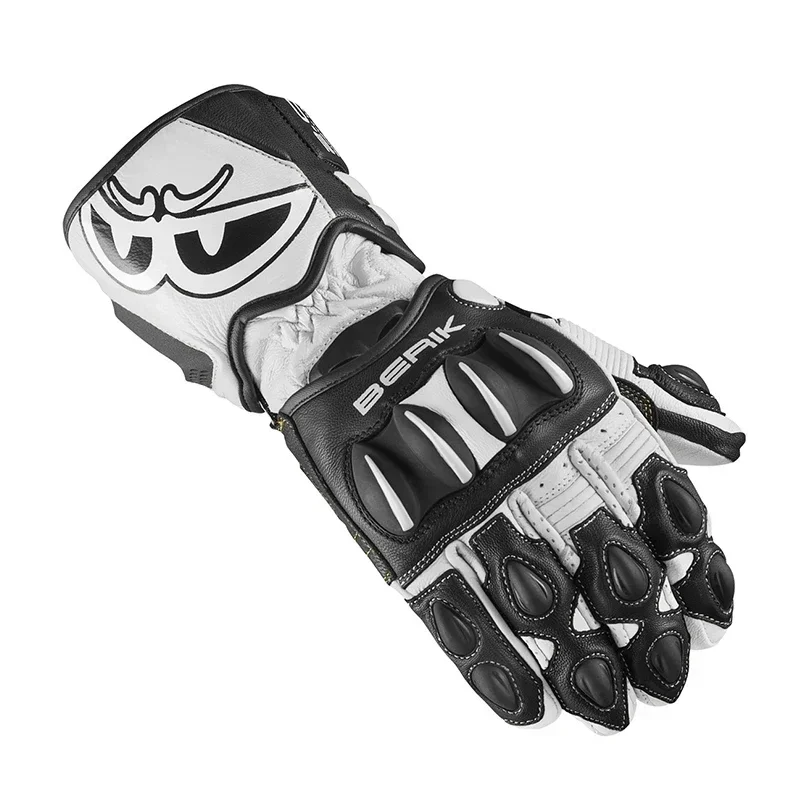 BERIK Motorcycle Racing Gloves Motorcycle Riding Track Anti-drop Gloves Four-season Long Windproof Dermis Touch Screen Gloves