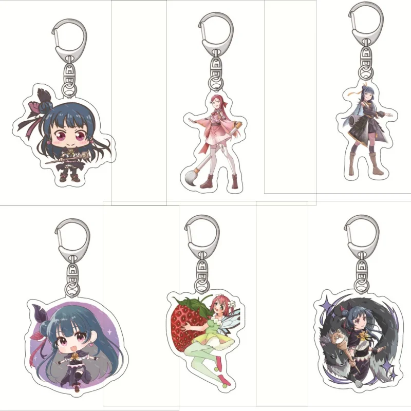 

In stock Game SUNSHINE in The MIRROR Cosplay Keychain Cartoon Characters Anime Acrylic Pendant Keyring Jewelry friend Toy Gift