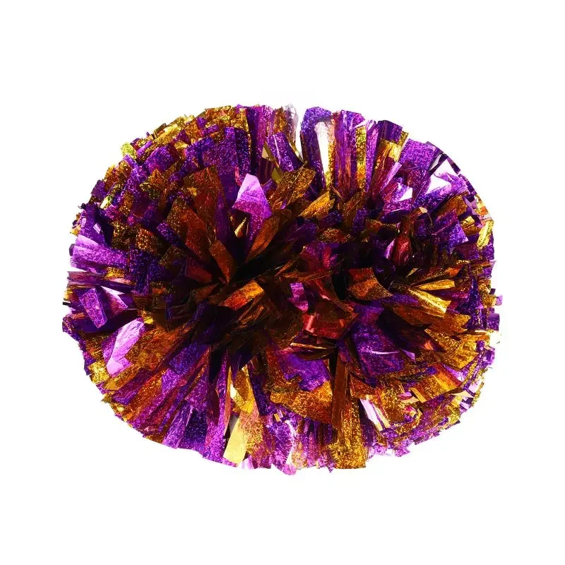 Bunte Griff Cheerleading Pom Poms Big Cheer Bälle Silber Rot Gelb Blau Hand Tanz Pompons Vocal Dance Party Come On Requisiten