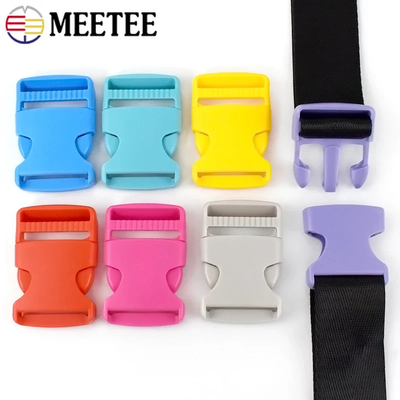 10/20Pcs 10/15/20/25/32/38mm Plastic Release Buckle Backpack Strap Closure Clasps Pet Collar Safety Clip Buckles DIY Accessories