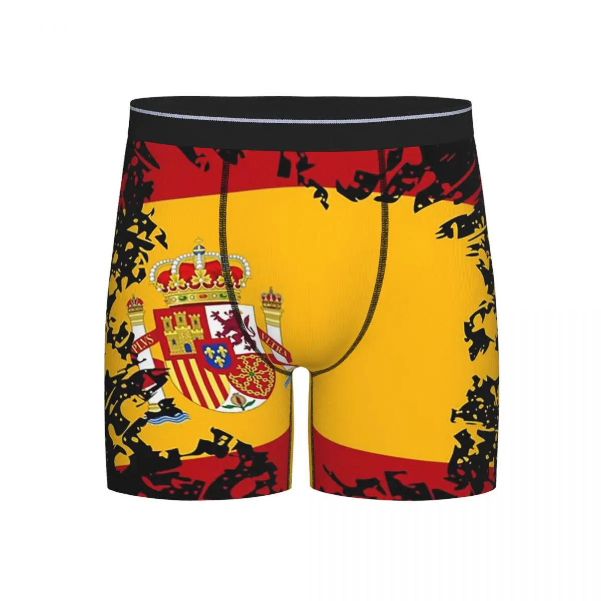 

Long Boxer Underpants Shorts Spain Souvenir Landmark Espana Flag Travel Panties Men Breathable Underwear for Homme Man Gift