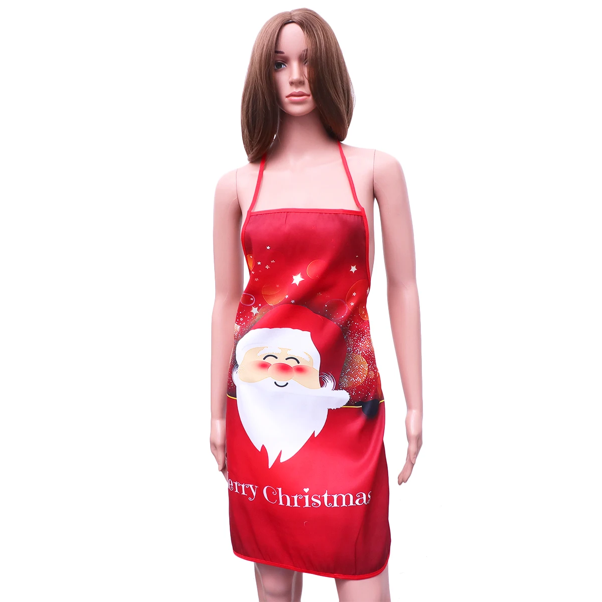 

Old Mans Head Apron Christmas Decorations Comfortable Wear Waitress Supplies Festive Toddler Women Photo Prop Novelty