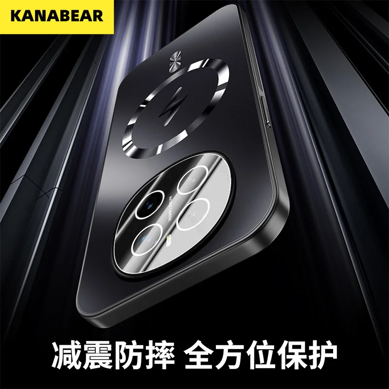 

Magnetic Phone Case with Stylish Lightning Design for HONOR Magic 7 / Magic 7 Lite, and High-End Lens Protector for Magic 7 Pro