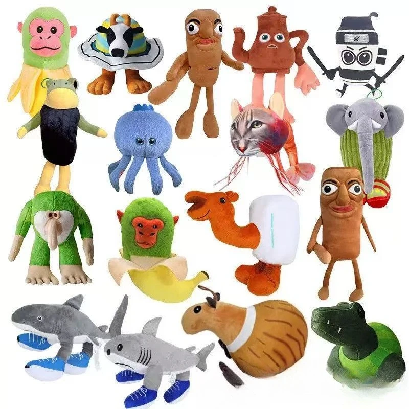 37 стилей, итальянский плюш Brainrot, мягкие фигурки Tralala Strange Animals, подушки для домашнего декора, подарок для фанатов Brainrot