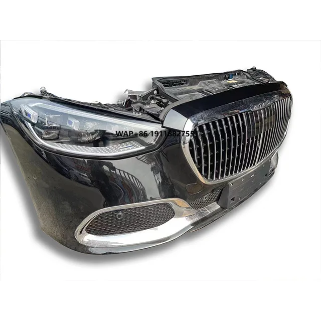 

For S580 W223 Front Bumper Assembly with Grille and Radiator Fan for Premium Car Bumper