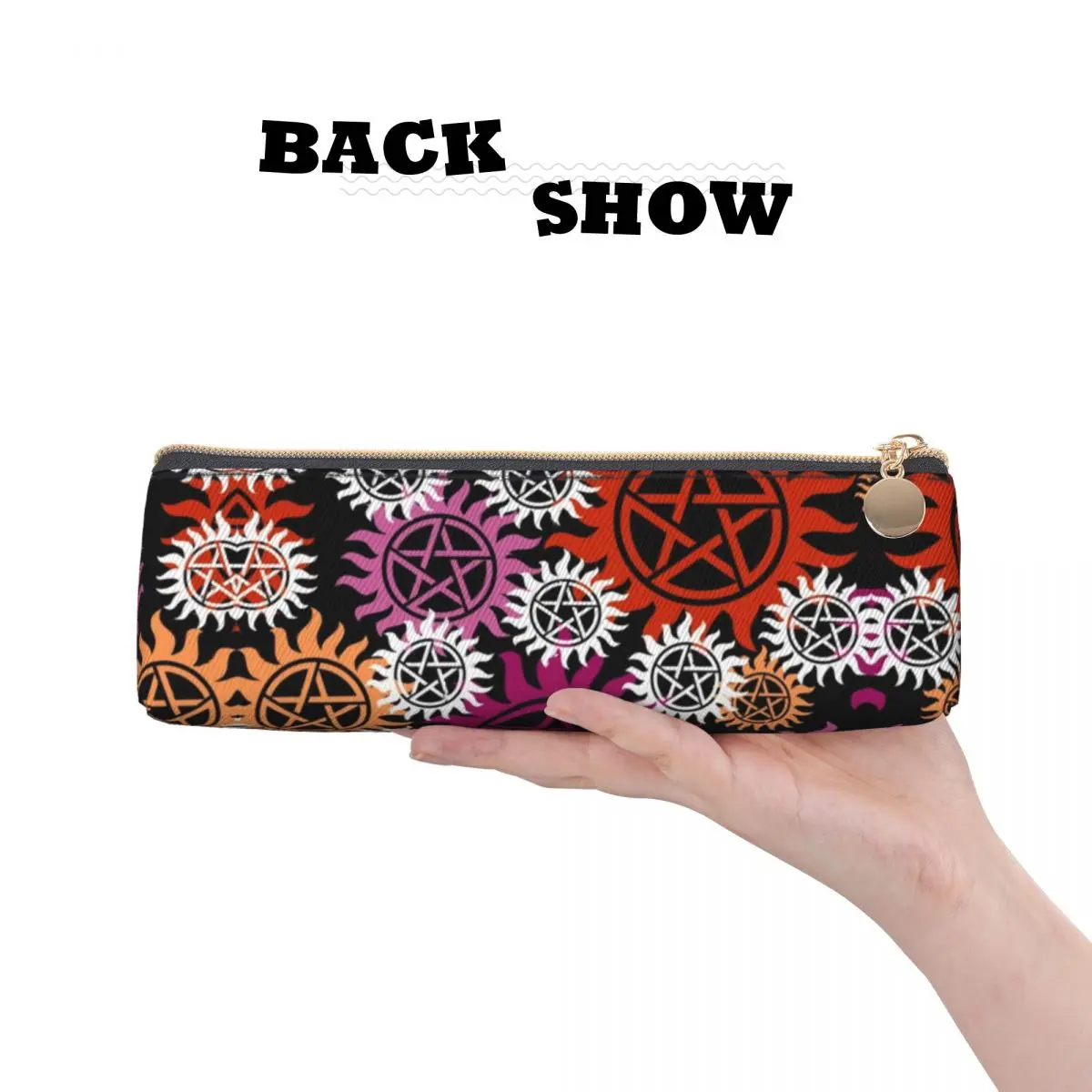 Anti Possession Symbol Pencil Case Cool Fashion School Pencil Cases Triangle Kids Cool University Pen Box School Supplies