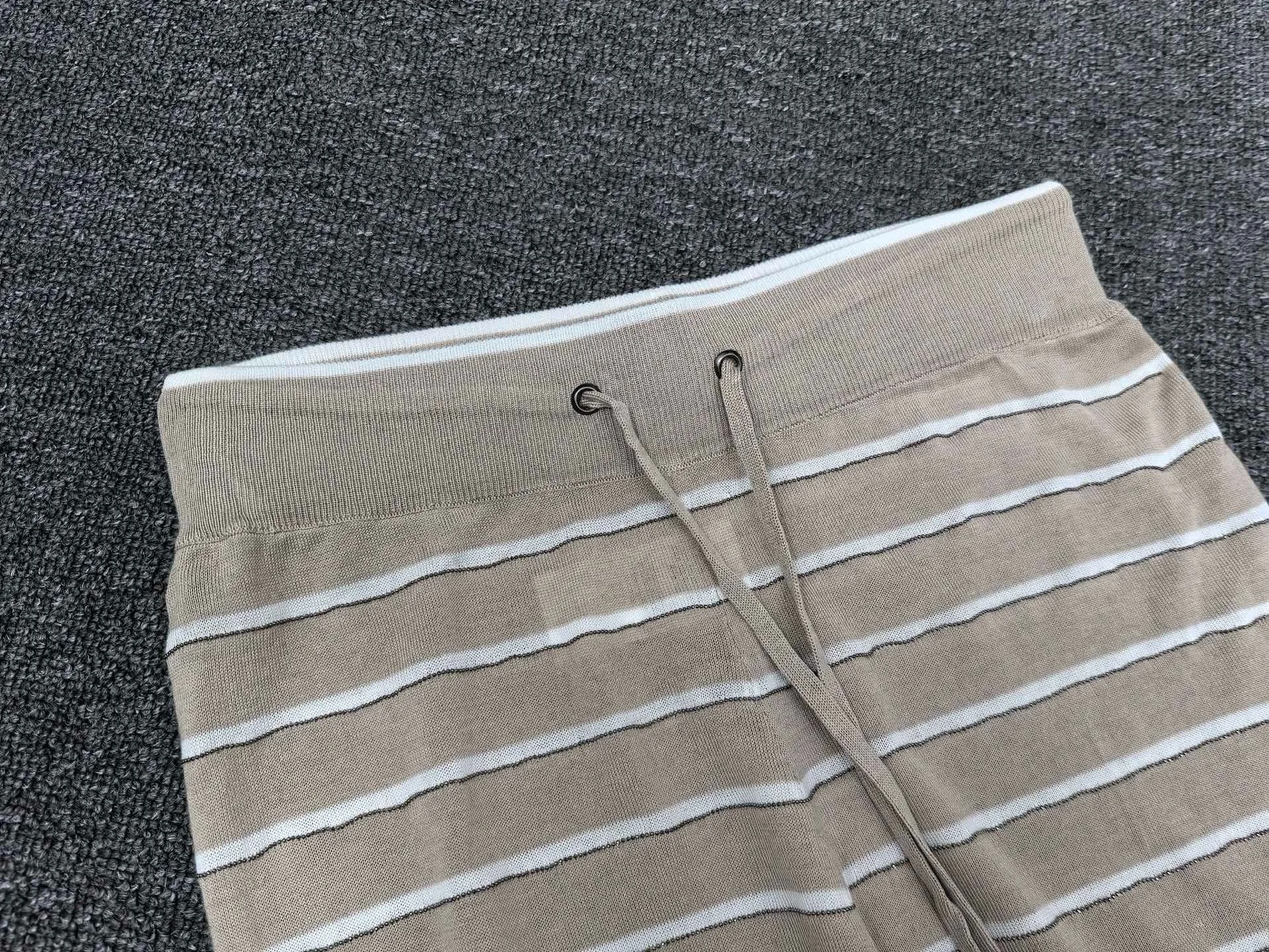 ジェニー & デイブフレンチファッションレディースエレガントなシルクウールニットバミューダミニマリスト夏ハイウエストルーズショーツ女性のための