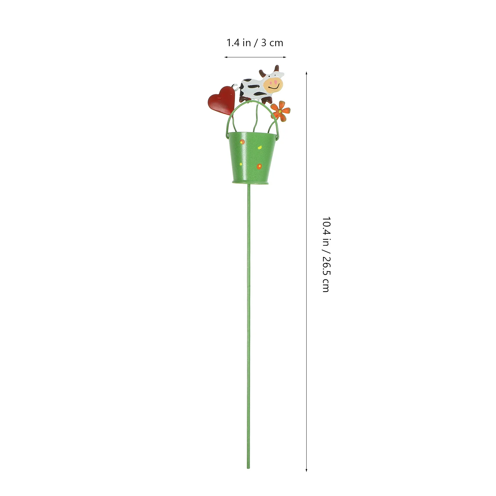 

Decorative Garden Stake Iron Bonsai Pot Flower Plant Pick Micro Landscape Yard Ornament Outdoor Spring Decorations