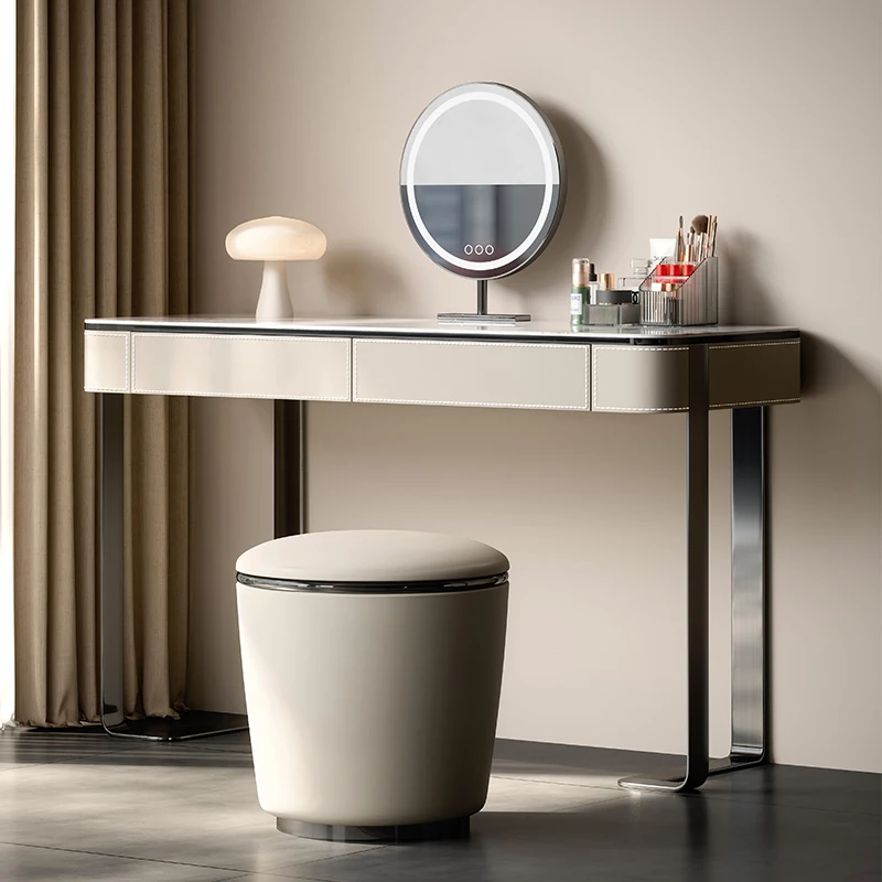 Meja Rias Cermin Organizer, Meja Rias untuk Latihan, Meja Rias Perhiasan, Meja Rias dengan Laci, Meja Rias Penata Rambut, Furnitur Kamar Tidur