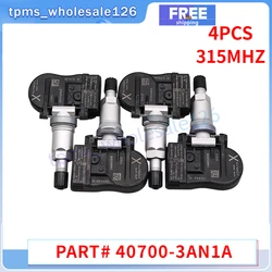 315MHZ TPMS Car Tire Pressure Monitor Sensor 4PCS 40700-3AN1A For 2012 2013 2014 Nissan Versa Leaf Sentra 407003AN1A TYRE SENSOR