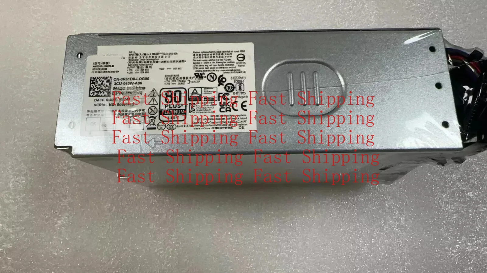 A=For  DELL Alienware R13/14 XPS 8950 T3660 1000W PSU RD0G0 R61D8 43YPM L1000EPS-00