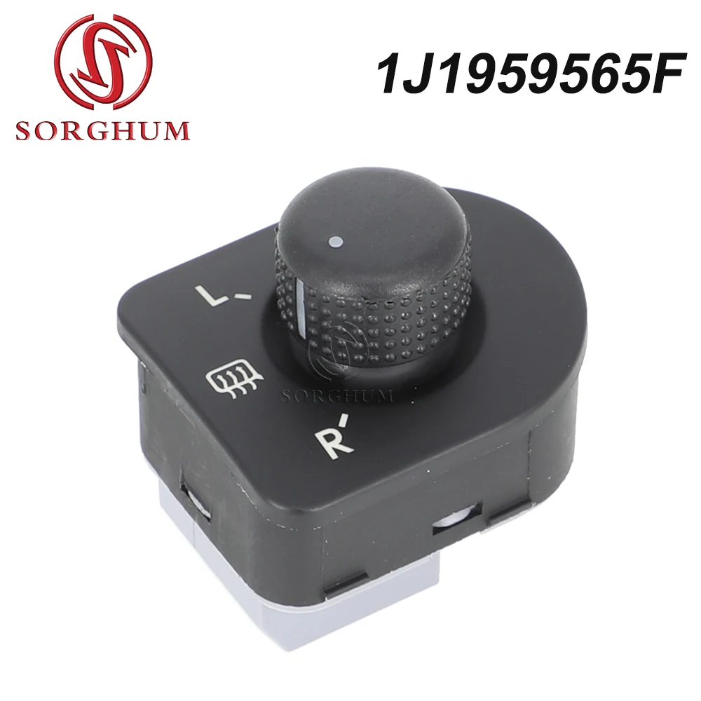 SORGHUM Car Side Mirror Knob Switch Rearview Adjustment Button Control For VW Beetle Passat B5 Bora Golf 4 Jetta MK4 1J1959565F