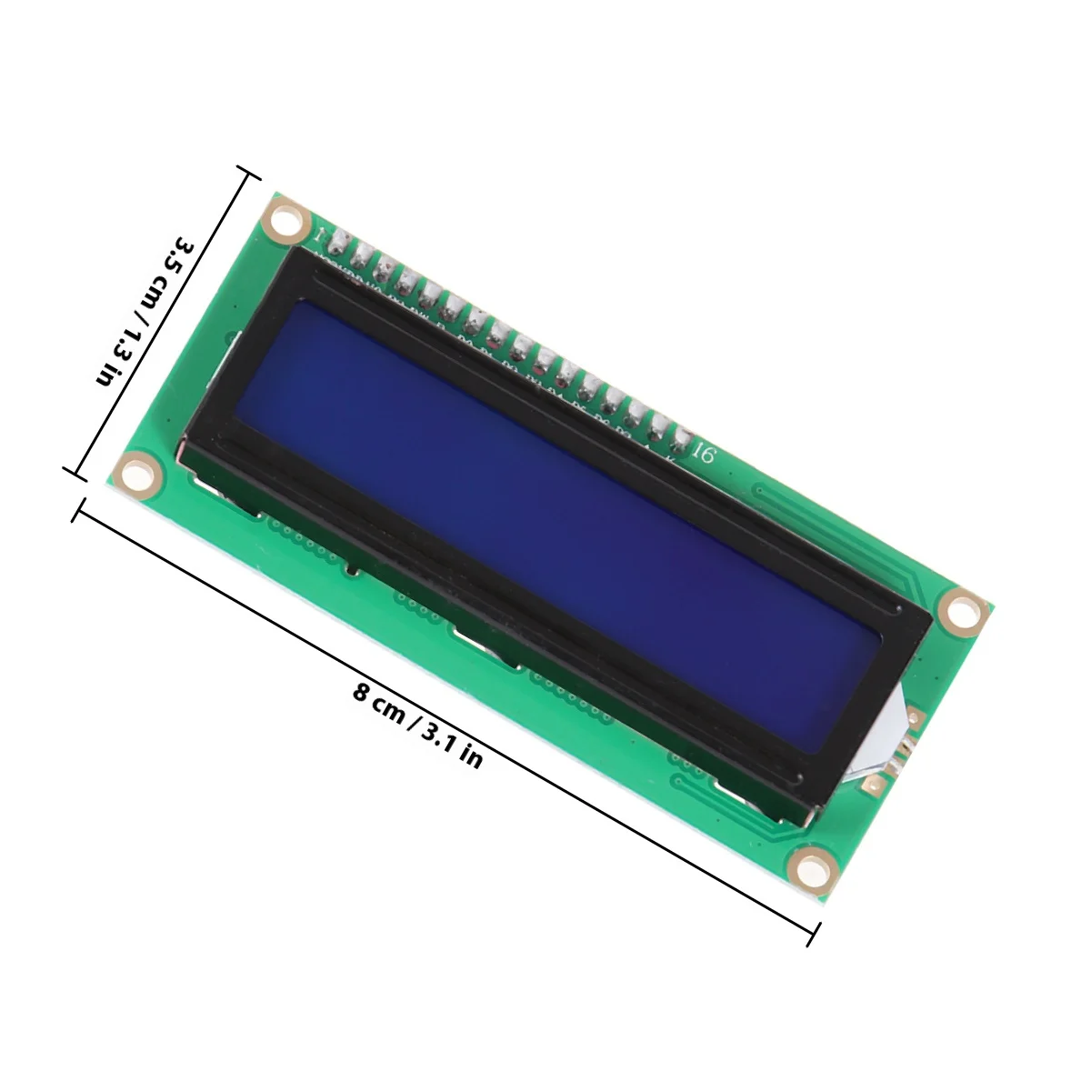 1602A seriële LCD-moduledisplay blauwe achtergrondverlichting compatibel voor Mega R3 duurzaam paneel voor projecttablet-pc