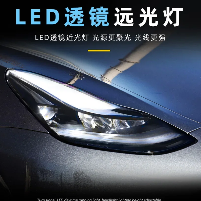 

Car Lights fit for Tesla Model 3 2017-2022 Headlights Model Y Model S Head Lamp LED Headlight Assembly Signal Auto Accessories