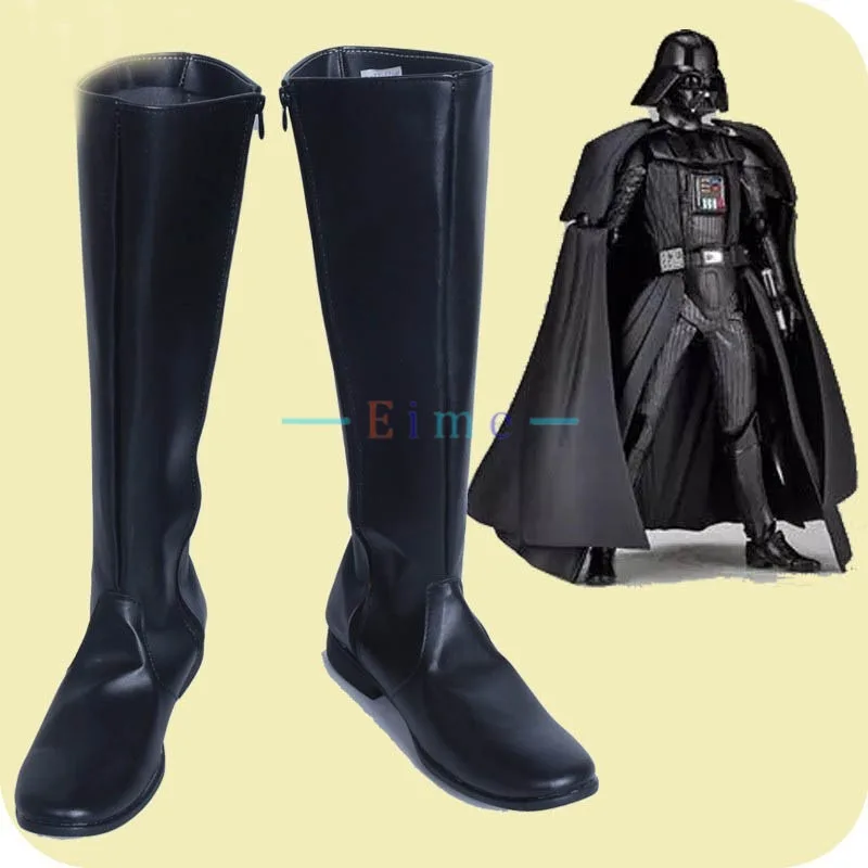 

Imperial Stormtrooper Darth Vader Cosplay Shoes Black Boots Movie Accessories Halloween Party Role Play Shoes Custom Made