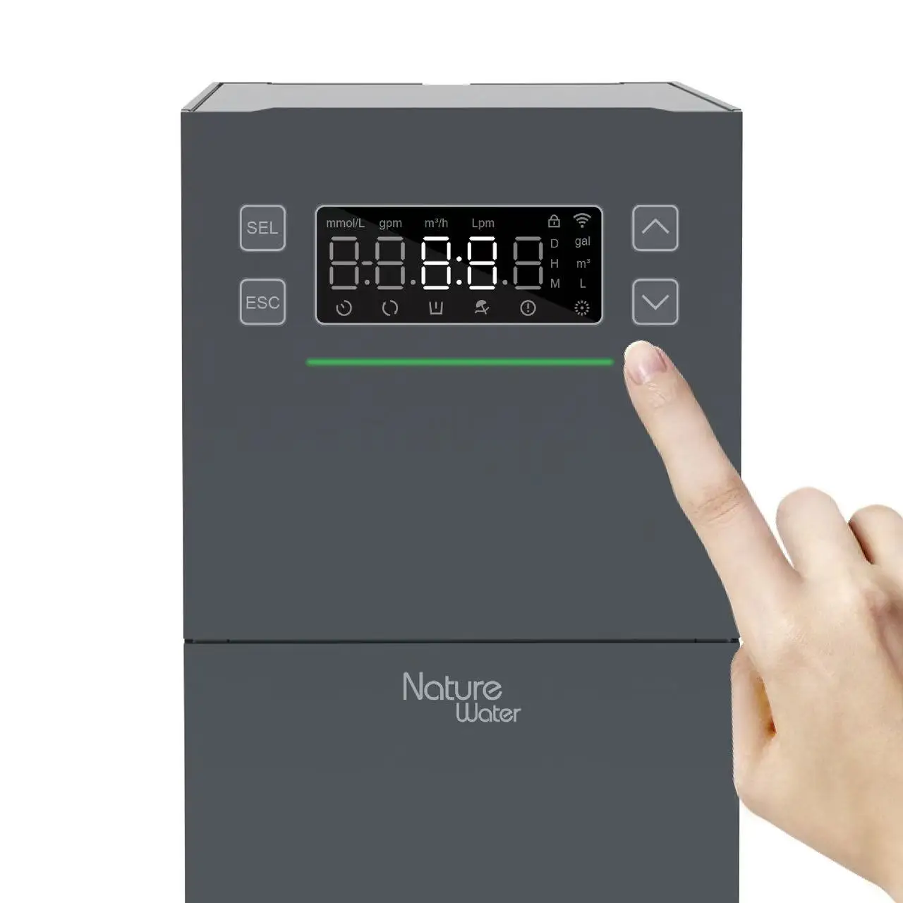 Dual-Tank Electric Water Softener System-Compact High-Capacity Design With Smart Touch Control For Household RV & Car Use