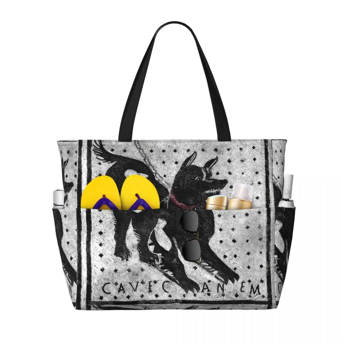 

Cave Canem Beach Tote Bag Sport Gym Yoga Duffle Large Tote Bag Women Travel Bag Fitness bag