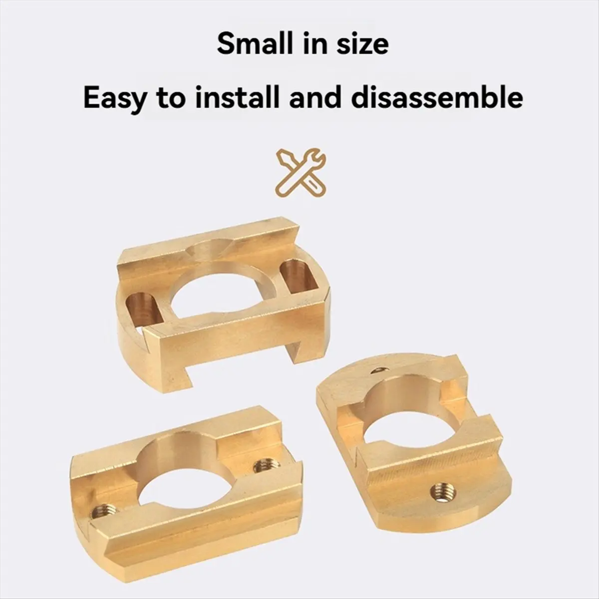 A49T 18mm Oldham Coupling Z- Brass T8 Coupler Z- Hot Bed for CR10 CR10S Pro 3D Printer 1PCS