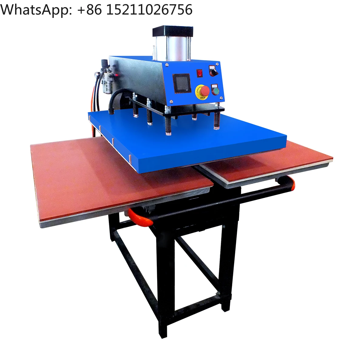 40*60cm Semi- Automatic Manual Grade Heat Press Machine Shelf Pneumatic Double Stations Garment Plate Large Format New