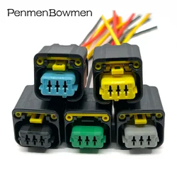 1 Set 3 Pin Auto Crankshaft Sensor Electrical Cable Connectors Wire Harness Plug 1801179-1 1801179