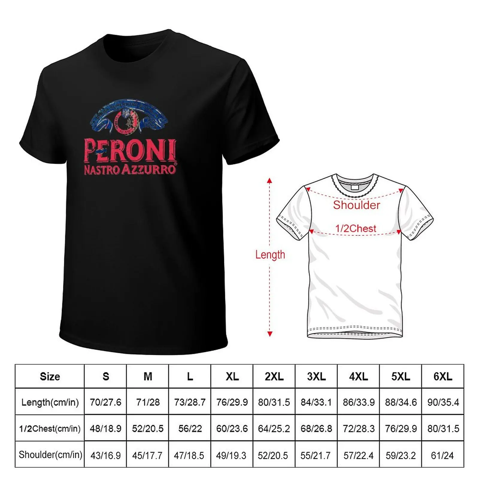 Peroni For Men & Women T-Shirt Soft Basic Cotton Short Sleeve Tee