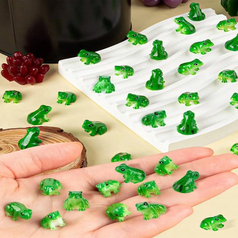 5/10/20PCS Mini Resin Frog Figurines Set for Aquarium Decor,Terrarium,Zen Garden,Creative Home Desk Decoration and Fish Tank