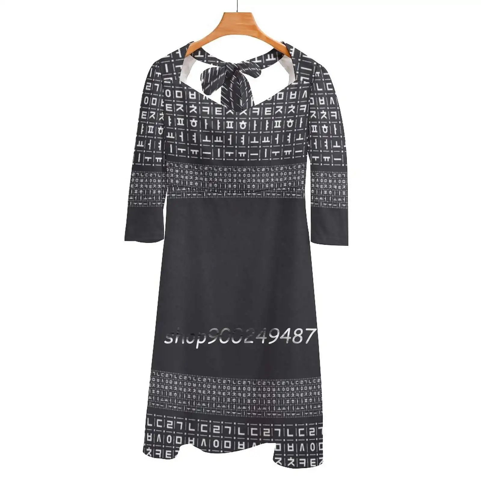 

Korean Alphabet , Chalkboard Art , Learn Hangul Souvenir Square Neck Dress New Plus Size Elegant Women Waist Tight Dress Korean