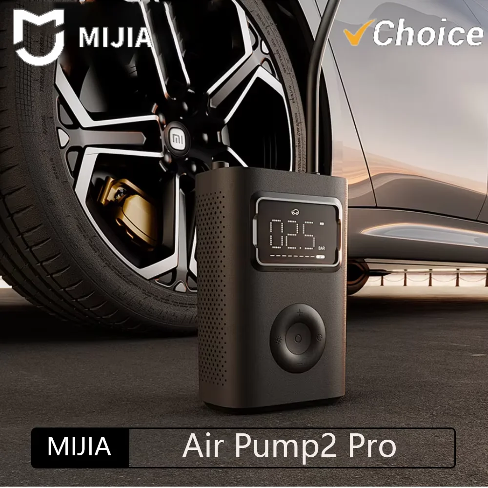 

New Mijia Air Pump 2 Pro Portable Electric Air Compressor Mi Inflatable Treasure 150psi High Pressure Motorcycle Car Soccer