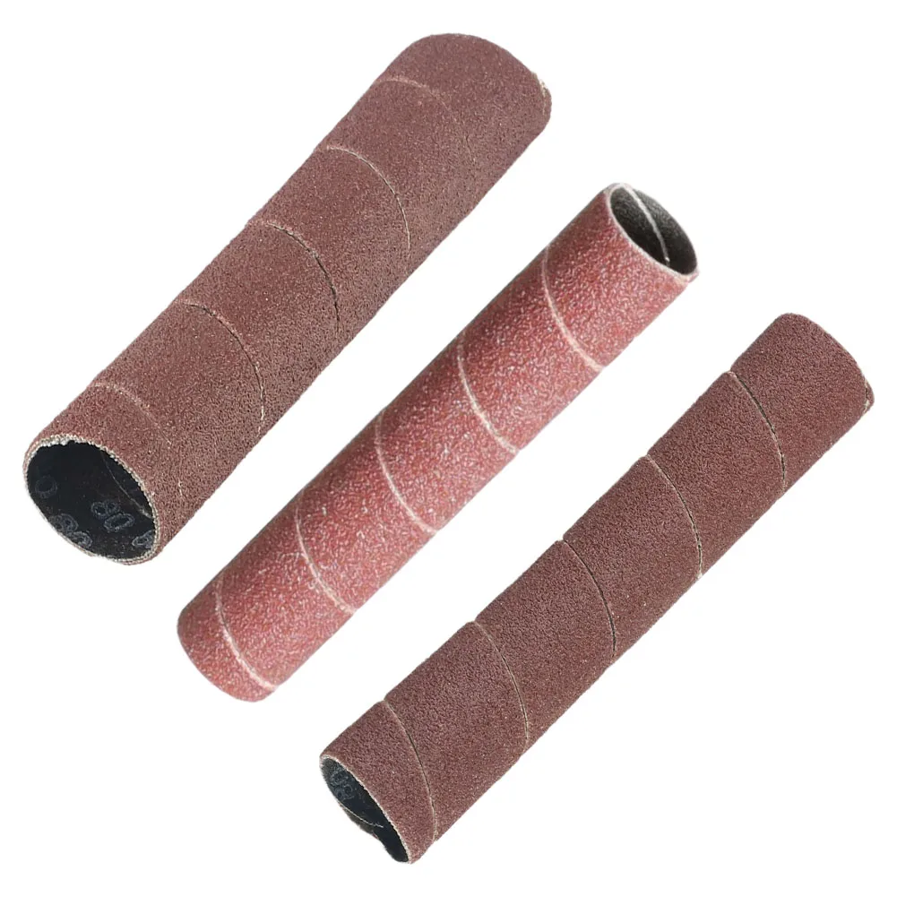 Manguitos de lijado de husillo, tambor lijadora de grano 80/150/240, papel de lija de óxido de aluminio, papel de lija para Pulido de carpintería de Metal, 1 ud.