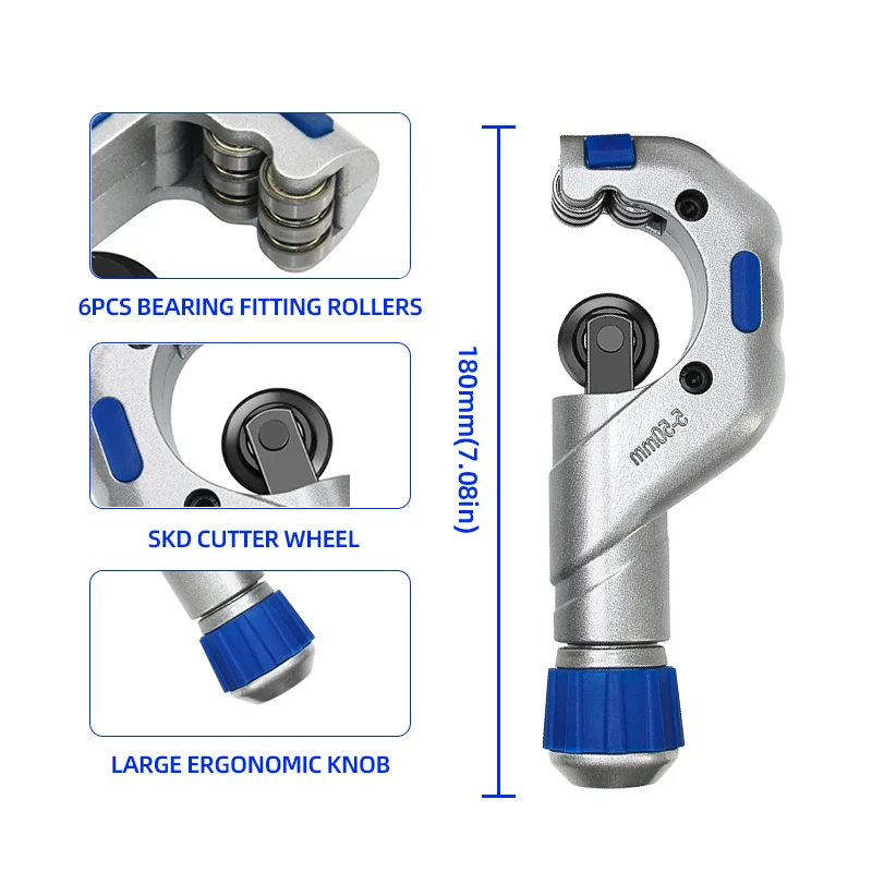 5-50MM Earing Roller Type SKD Cutter Wheel Tube Metal Pipe Cutter Stainless Steel Copper Plumbing