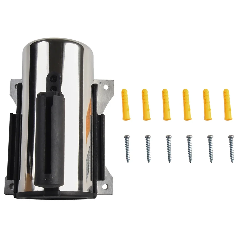 Imagem -02 - Fita Retrátil Inoxidável Stanchion Barreira de Fila Wall Mount Crowd Control Guardrail Cordon Line 1set