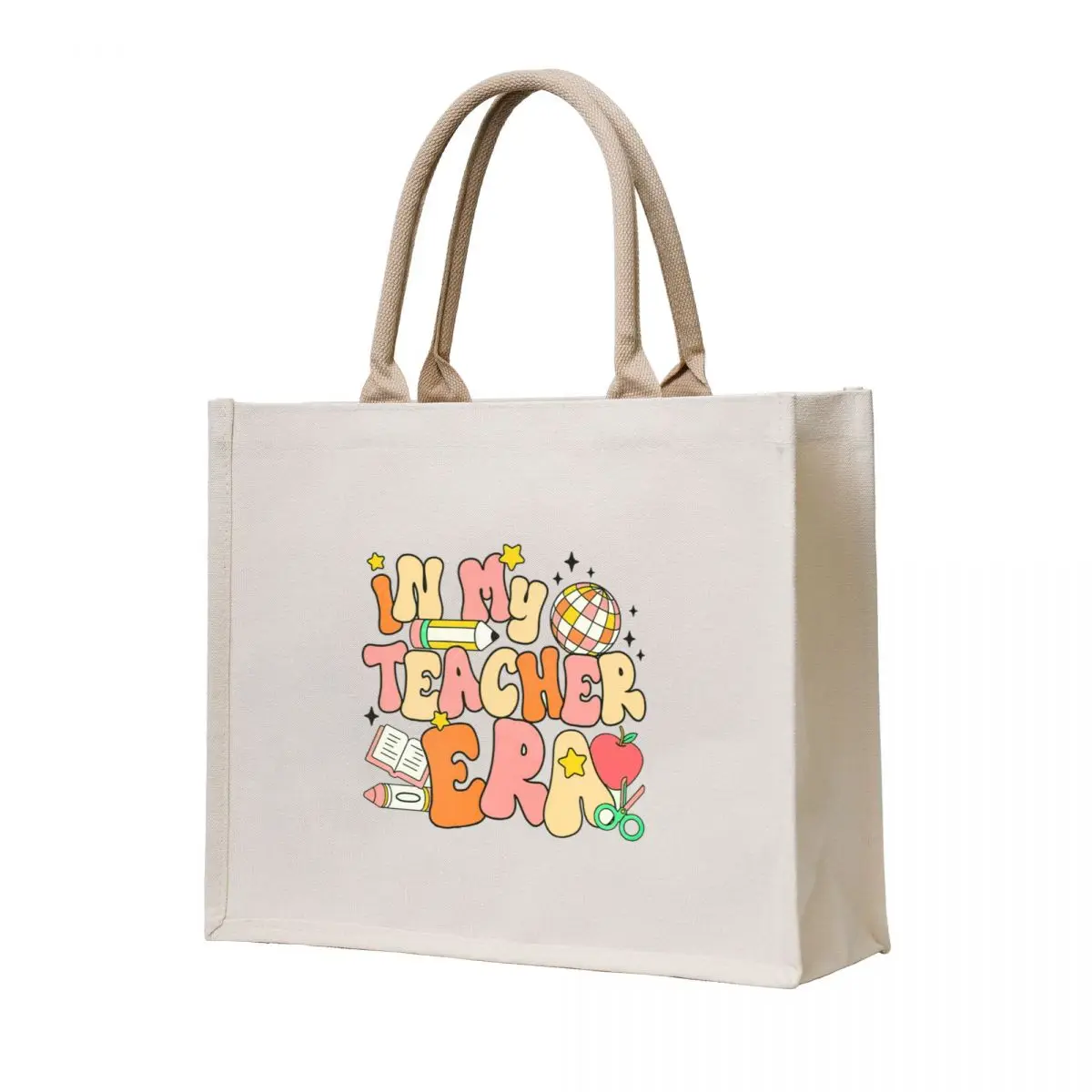 

In My Teacher Era Teacher Appreciation Tote Bag large tote personalized Lady bags Customizable