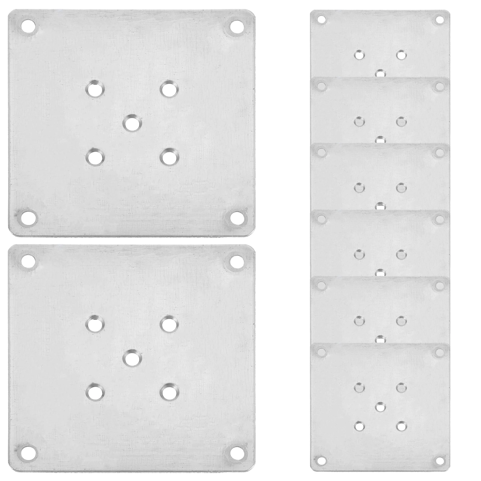 

8 Pcs Mount Furniture Fixing Sheets Leg Mounting Plate Flat Fixed Square Plates for Table Legs
