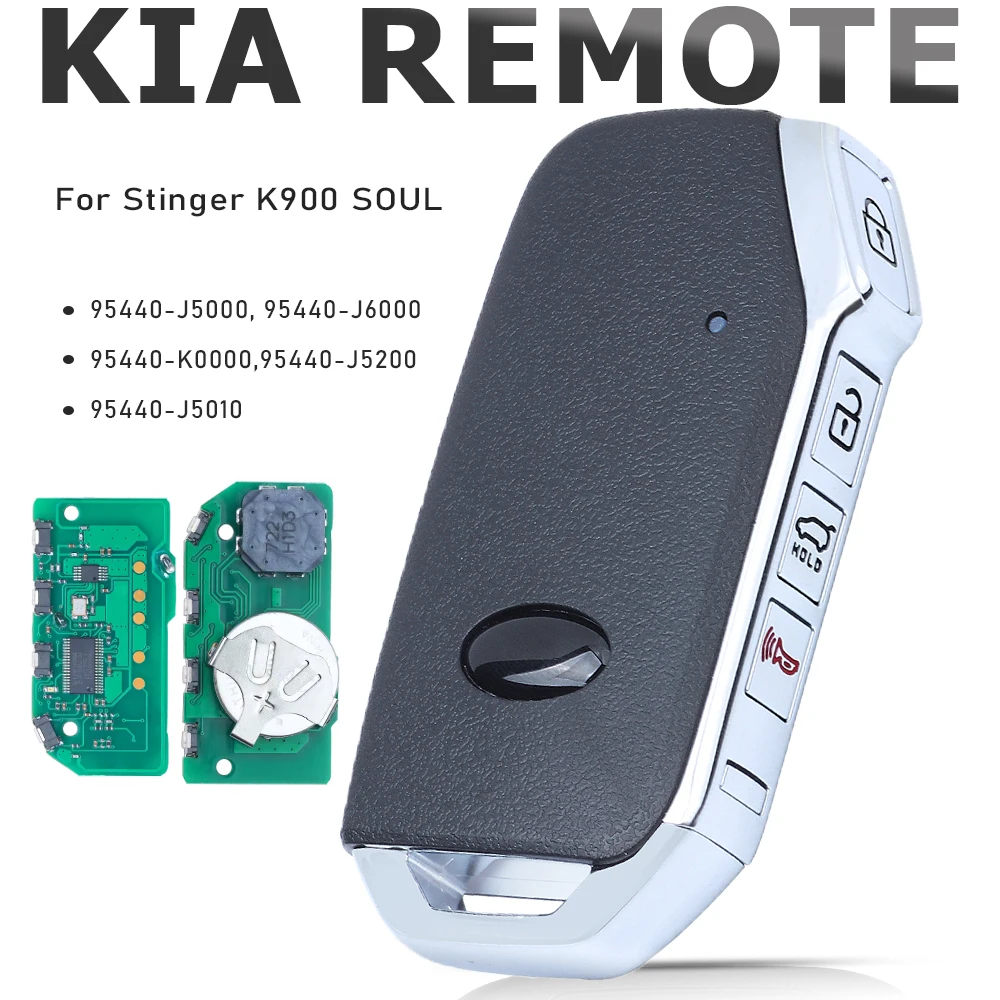 

KEYECU 95440-J5000, 95440-J6000,95440-K0000,95440-J5200,95440-J5010 Умный дистанционный ключ FSK для KIA Stinger K900 SOUL 434 МГц ID47