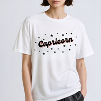 Zodiac Print T-shirt Aries Aquarius Cancer Capricorn Gemini Libra Leo Gemini Sagittarius Scorpio Taurus Virgo Pattern  t shirt