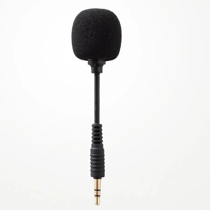 

300pcs/lot Portable Mini Microphone 3.5mm Aux Mono/ Stereo/4 Pole Flexible Mic for Mobile Phone Laptop Notebook PC Recording