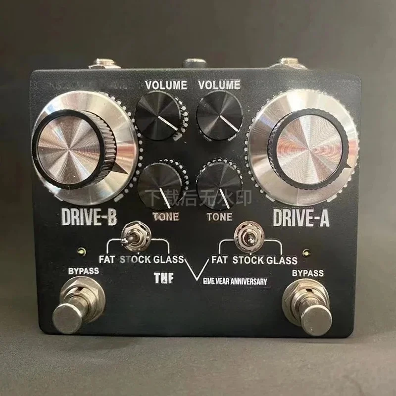 Pedal de Guitarra LY-ROCK, Nova Versão King Tone Duellist OVERDRIVE, Pedal de Efeito de Distorção Clássico, Preto, True Bypass