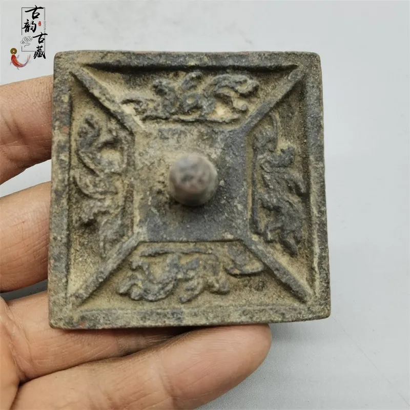 

Old Qing Dyansty Antique collection old bronze seals old seal engraved words Statue,Free shipping