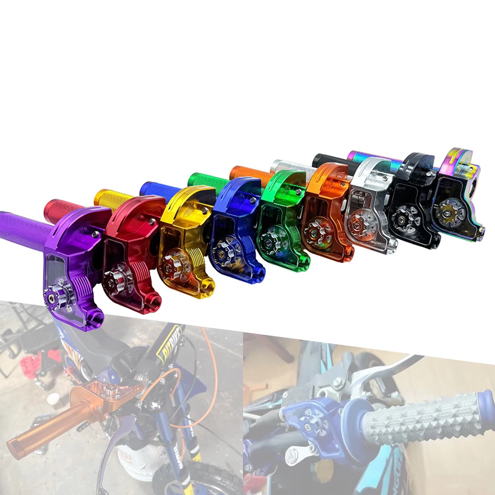 

Universal CNC Aluminum 7/8" 22mm Accelerator Throttle Twist Grips Handlebars For Motorcycle Moped Scooter Dirt Pit Bike M10*1.5