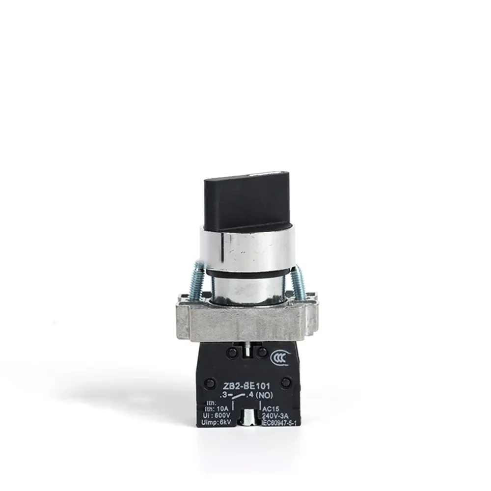 XB2BD41C Rotary Select Selector Switch 1NO Normal Open 2 Positions Momentary Spring Return 22mm Mounting Hole