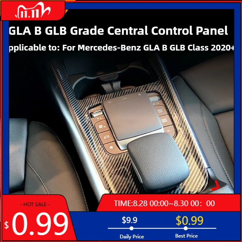 

Hot Ornaments For Mercedes Benz B-Class GLA GLB W247 X247 H247 2020+ Interior Modification with Central Control Panel Sticke Int