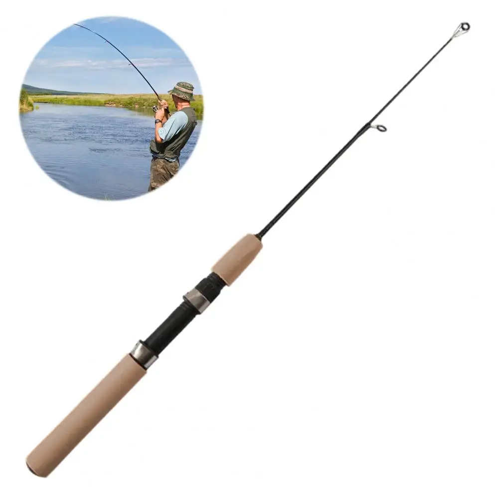 Freshwater Fishing Rod Telescopic Ice Fishing Rod with Sponge Foam Handle for Trout Walleye Perch Lightweight Pole Winter