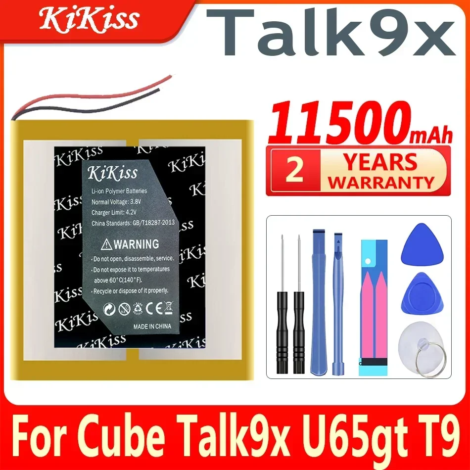 11500mAh KiKiss Tablet PC Battery for Cube Talk9x U65gt talk9x u65gt T9 28130188 for ALLDOCUBE TALK9 TALK9X Rechargeable Accumul