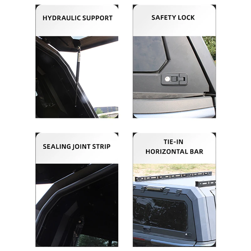 Deluxe Edition 5feet 6 Feet Pickup Truck Tonneau Camper Shell Canopy for Tacoma Bodykit Exterior Accessories