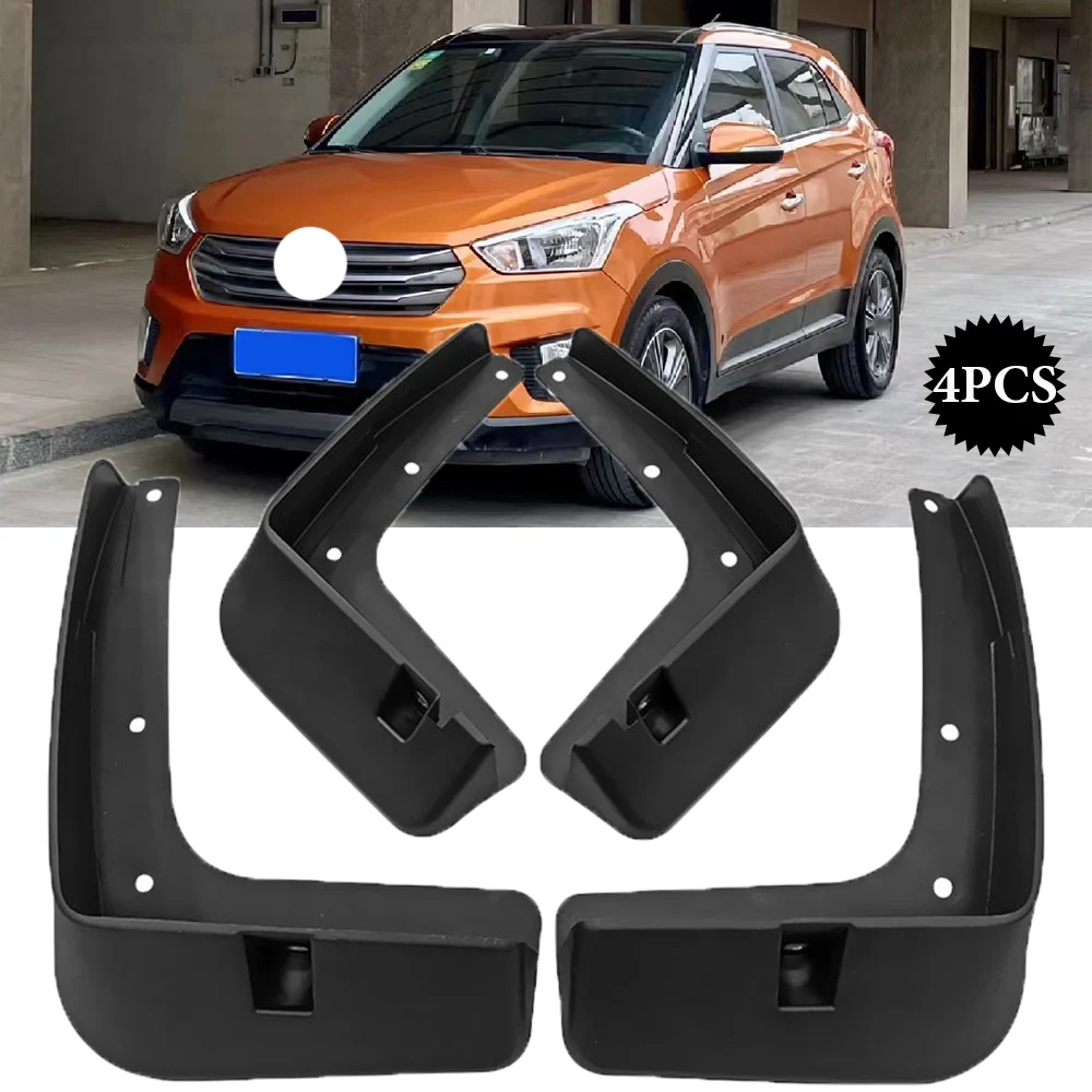 

New-styling For Hyundai Creta ix25 2015-2019 Mudflaps Splash Guards Mud Flap Mudguards Fender Front Rear Molded Car Mud Flaps